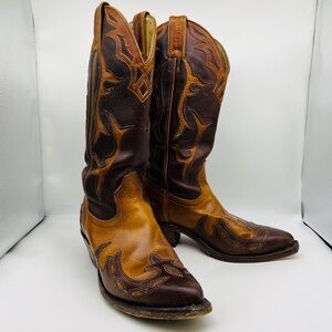 Boulet Leather Cowgirl Boots Made in Canada SZ:6